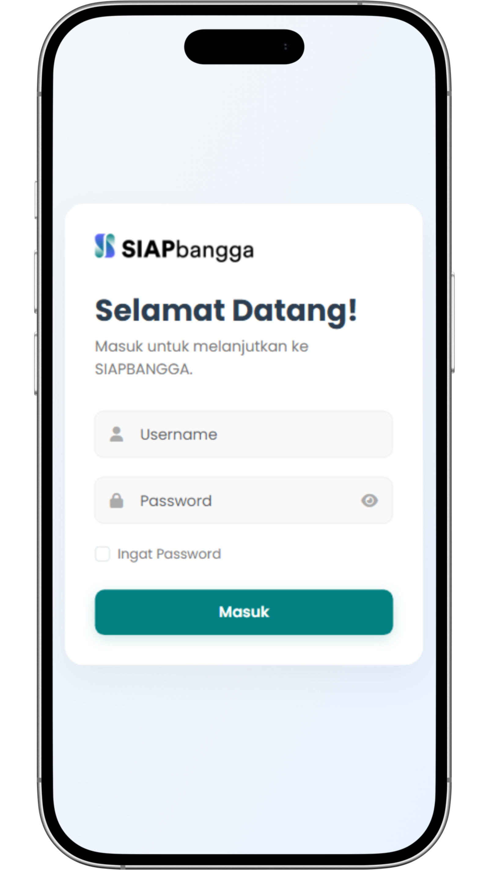 Mockup SIAPBANGGA di HP